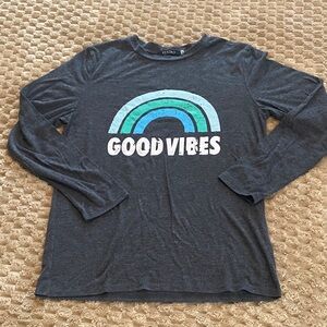 Good Vibes Kids Long Sleeve Shirt - Gray